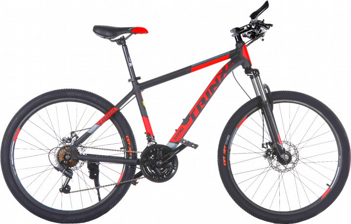 Велосипед TRINX M116 26"х17" Matt Black-Green