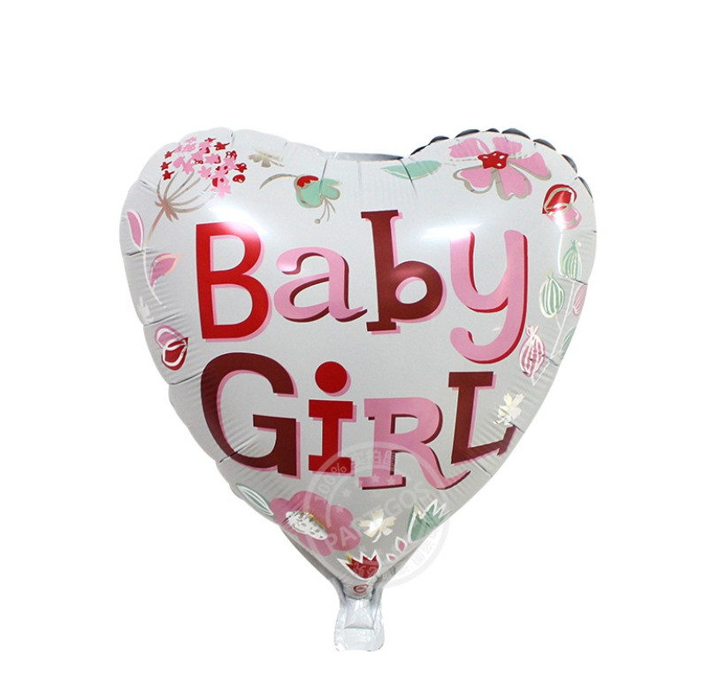 Куля фольгована серце Baby Girl (Китай)