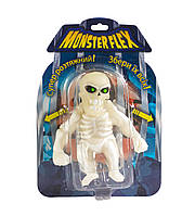 Игрушка антистрес тянучка Игрушка растягивающаяся Monster Flex светящаяся в темноте "Скелет"