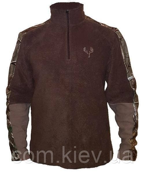 Флісова тепла кофта толстовка з високим коміром чоловіча Legendary Whiteteils Deer Gear великі розміри