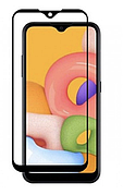 Захисне скло для Samsung Galaxy A01 (2019) Full Glue, колір чорний