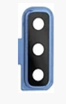 Скло камери Samsung Galaxy A7 2018 A750F A750FN, з рамкою синього кольору, фото 1