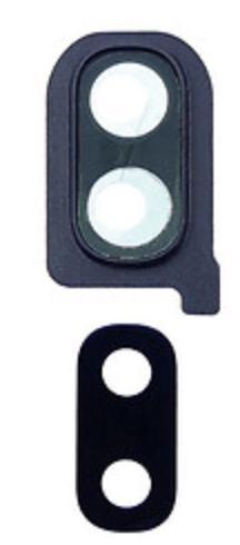 Скло камери Samsung A105F Galaxy A10 2019/A202F/A205F, з рамкою чорного кольору