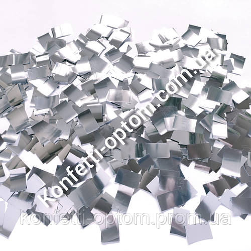 Купить Конфетти-Метафан Серебро 2,5х2,5 см, цена 150 ₴ — Prom.ua (ID ...