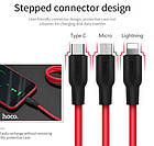 Силіконовий USB-кабель hoco X21 Type-C (хоко х21 тайпсі), фото 2