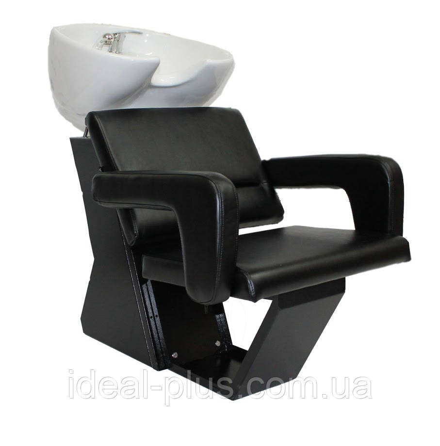 Мийка перукарня КОМПАКТ з кріслом ФЛАМІНГО глибока кераміка пр-ва Китай мийки для перукарень, фото 1