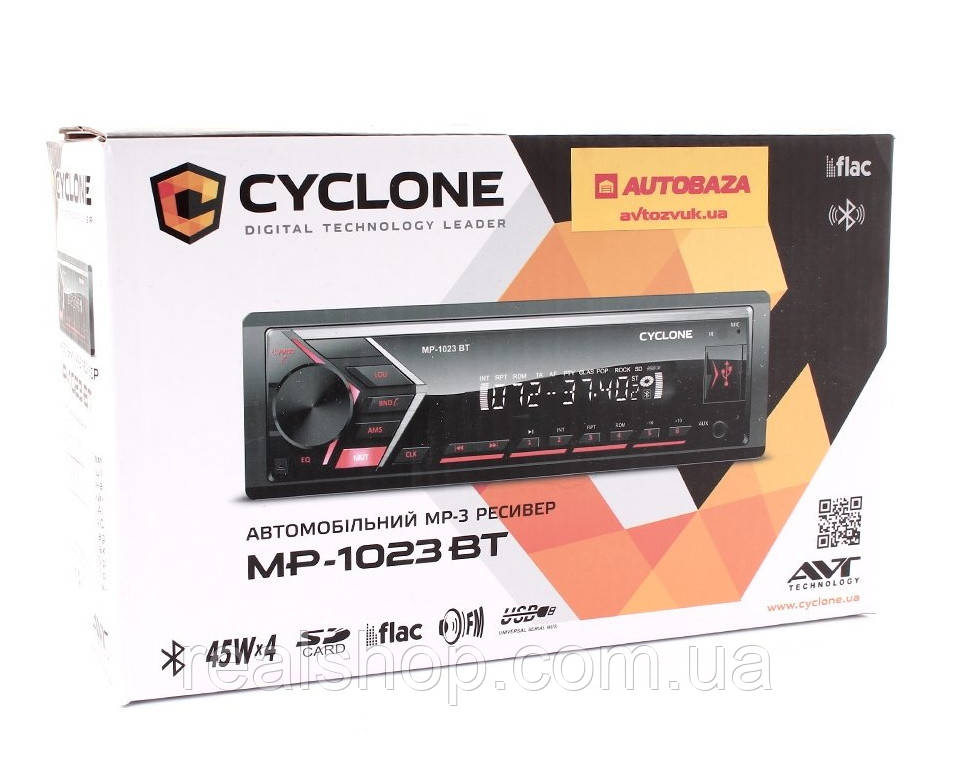 Автомагнітола CYCLONE MP-1023 BT, фото 1