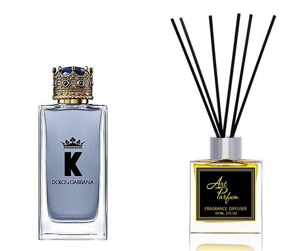Ароматний дифузор для дому 50 мл, з відомим парфумерним ароматом K By Dolce&Gabbana/К Дольче та Габмана, фото 1
