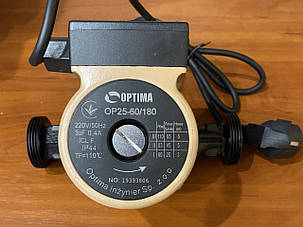 Насос циркуляційний Optima OP25 - 60 180 + гайки, фото 2