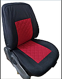 Чохли сидінь універсальні для різних авто LUXE "B" повний комплект Червоні (ромби), фото 2