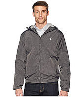 Куртка U.S. POLO Heather Hooded Windbreaker Black Heather, оригінал. Доставка від 14 днів