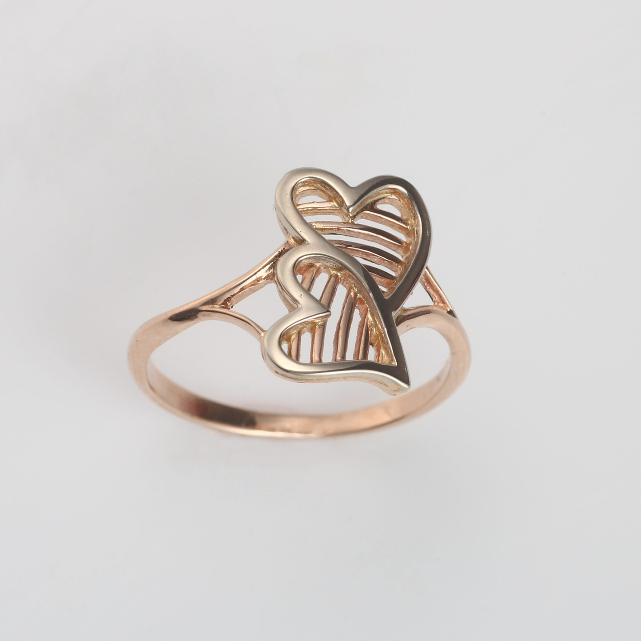 Золотое кольцо с сердцем ГП10296 2.47, 17.5 - фото 1 - id-p577959791
