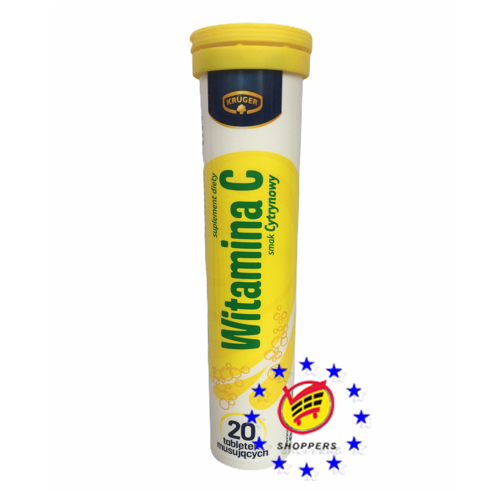 Шипучие витамины Kruger Vitamin C - 20 таблеток