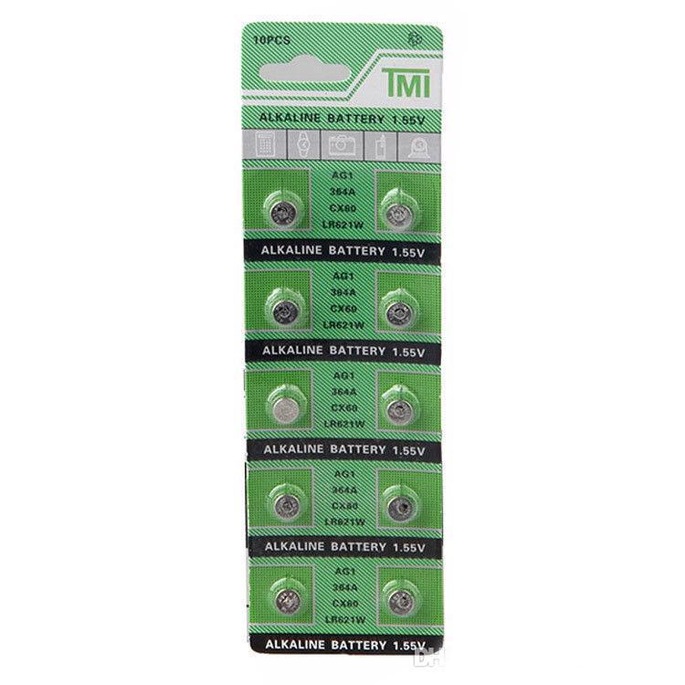Батарейка TMI AG1 LR621 1,55V, Alkaline, Blister 10 шт