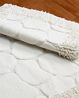 Комплект ковриков для ванной Zeria home "Bamboo" белый