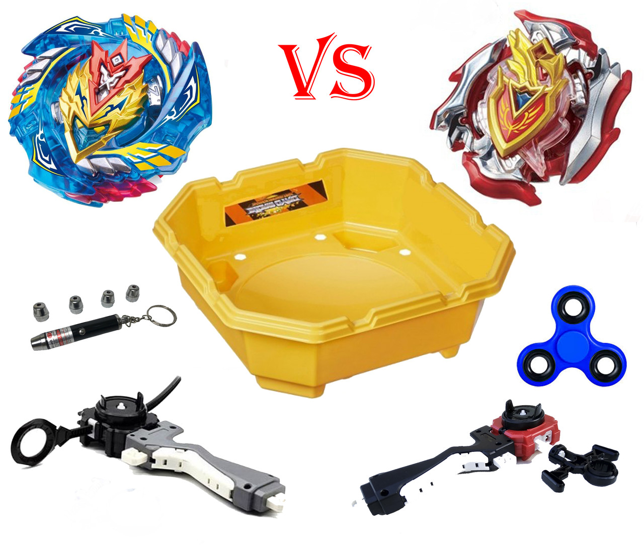 Набір Beyblade (Бейблейд) Арена + 2 Бебйлейда + 2 запускача + Лазерна указка