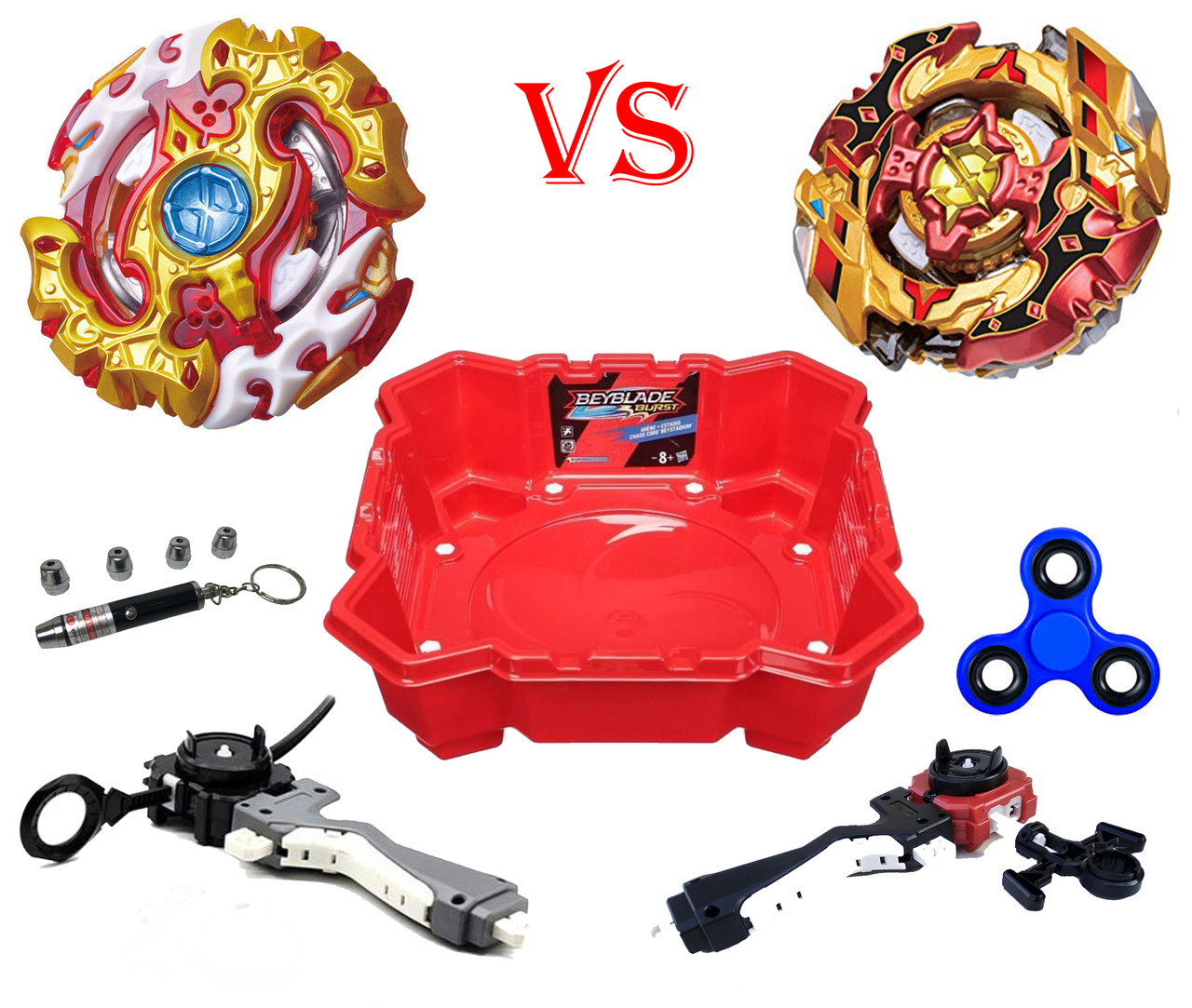 Набір Beyblade (Бейблейд) Арена + 2 Бебйлейда + 2 запускача + Лазерна указка