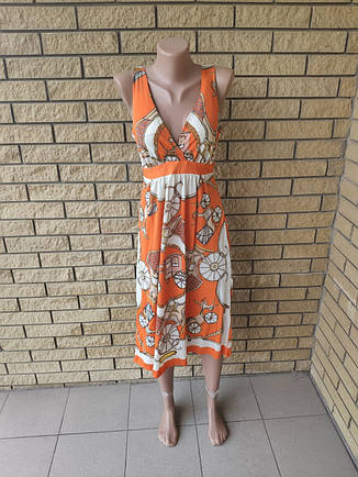 Сарафан ONE SHE, є великі розміри, тканина олива, фото 1