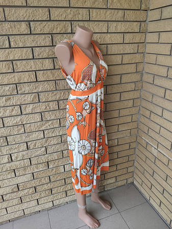 Сарафан ONE SHE, є великі розміри, тканина олива, фото 2