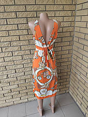 Сарафан ONE SHE, є великі розміри, тканина олива, фото 3