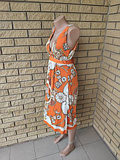 Сарафан ONE SHE, є великі розміри, тканина олива, фото 4