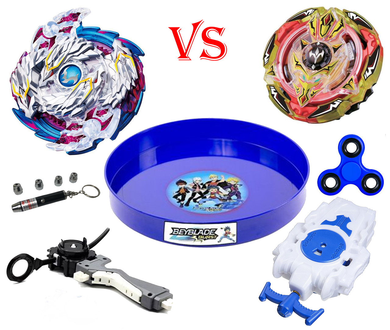 Набір Beyblade (Бейблейд) Арена + 2 Бебйлейда + 2 запускача + Лазерна указка