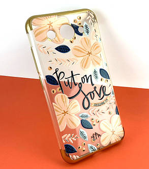 Чохол для Huawei Y3 2017 накладка Fasion Case силіконовий протиударний з принтом, фото 1