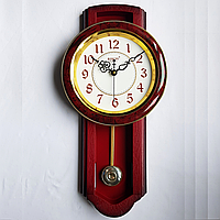 Настенные часы RIKON ходики (50х30 см) "Маятник-50-R" красное дерево