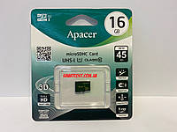 Карта памяти Apacer microSDHC 16GB UHS-I Class 10 Full HD 3D