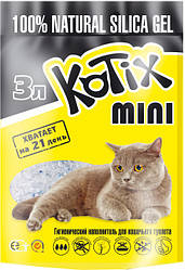 Силікагелевий наповнювач Kotix (Котікс), 3л.