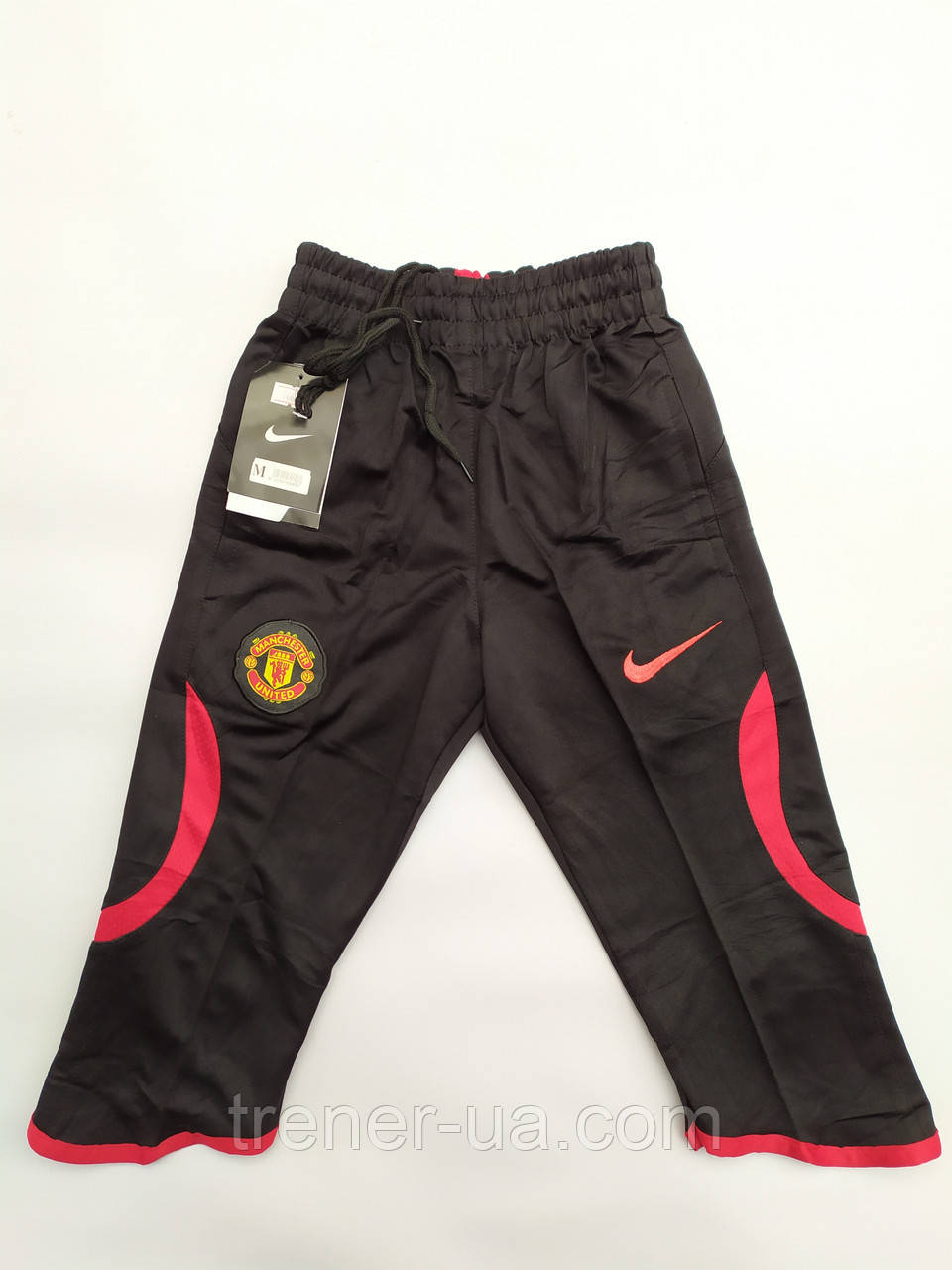 Бриджі тренувальні дитячі/бриджі в стилі Nike Manchester United/дитячі бриджі футбольні з поліестеру