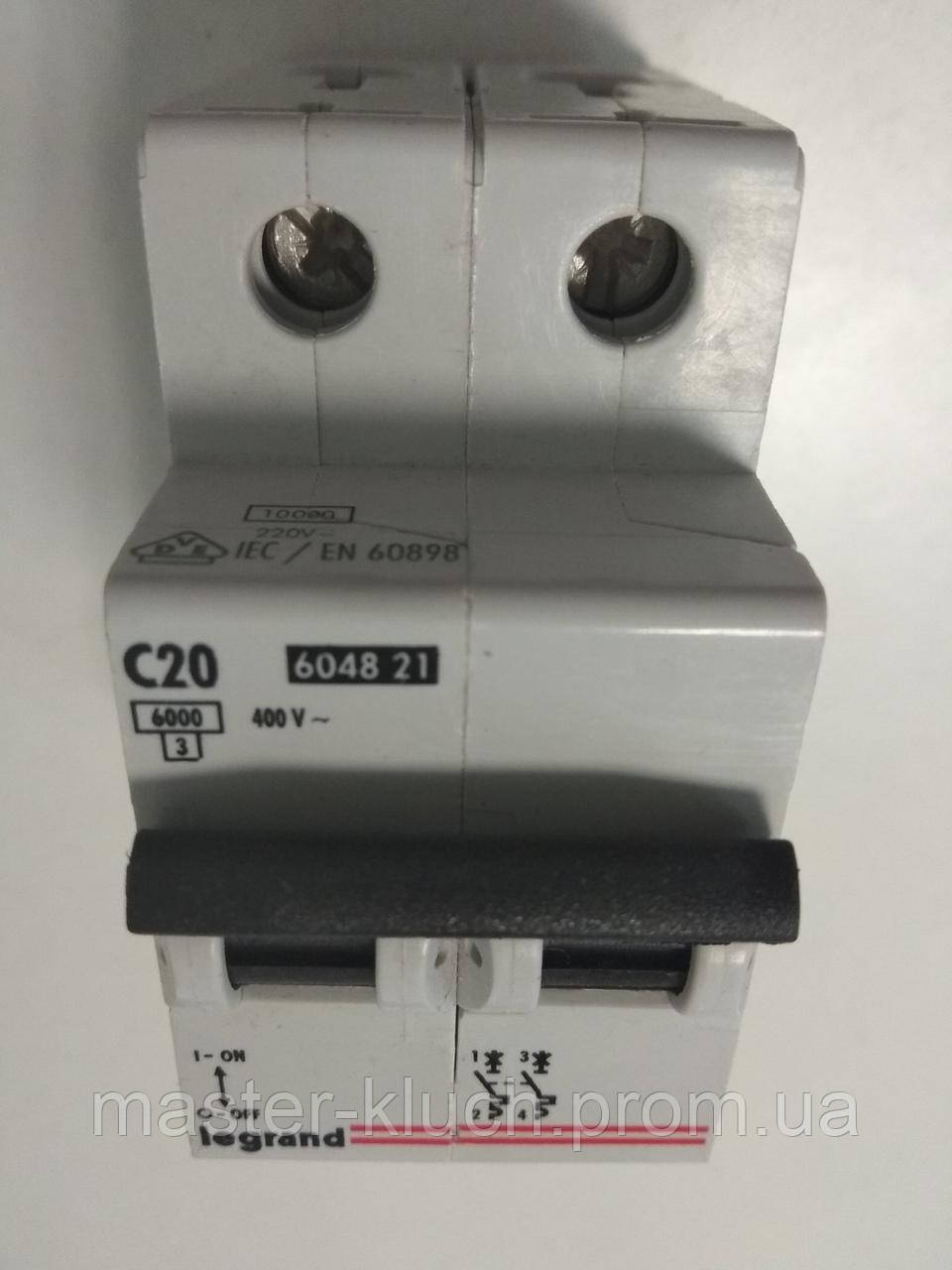Автоматический выключатель Legrand LR 2P 20А - фото 3 - id-p78021718