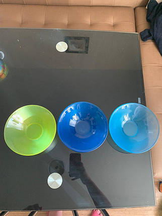 Салатники скляні кольорові 16 см, фото 2
