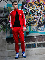 Спортивний чоловічий костюм олімпійка +штани червоний весна Київ