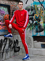 Спортивний чоловічий костюм худі штани бавовна червоний весна літо Київ