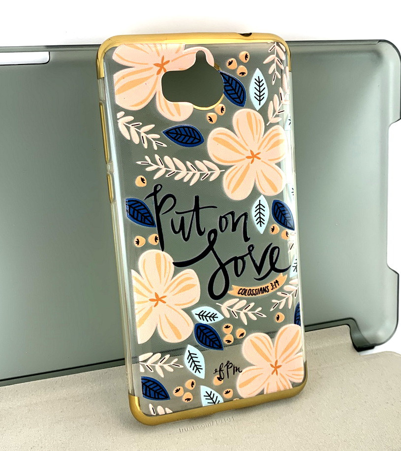 Чохол для Huawei Y5 2017 накладка Fasion Case бампер протиударний з принтом золотий