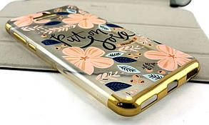 Чохол для Huawei Y5 2017 накладка Fasion Case бампер протиударний з принтом золотий, фото 3