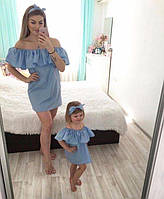 Платье для мамы и дочки от 24 по 60 размер. Индивидуальный фабричный пошив от 1 ед