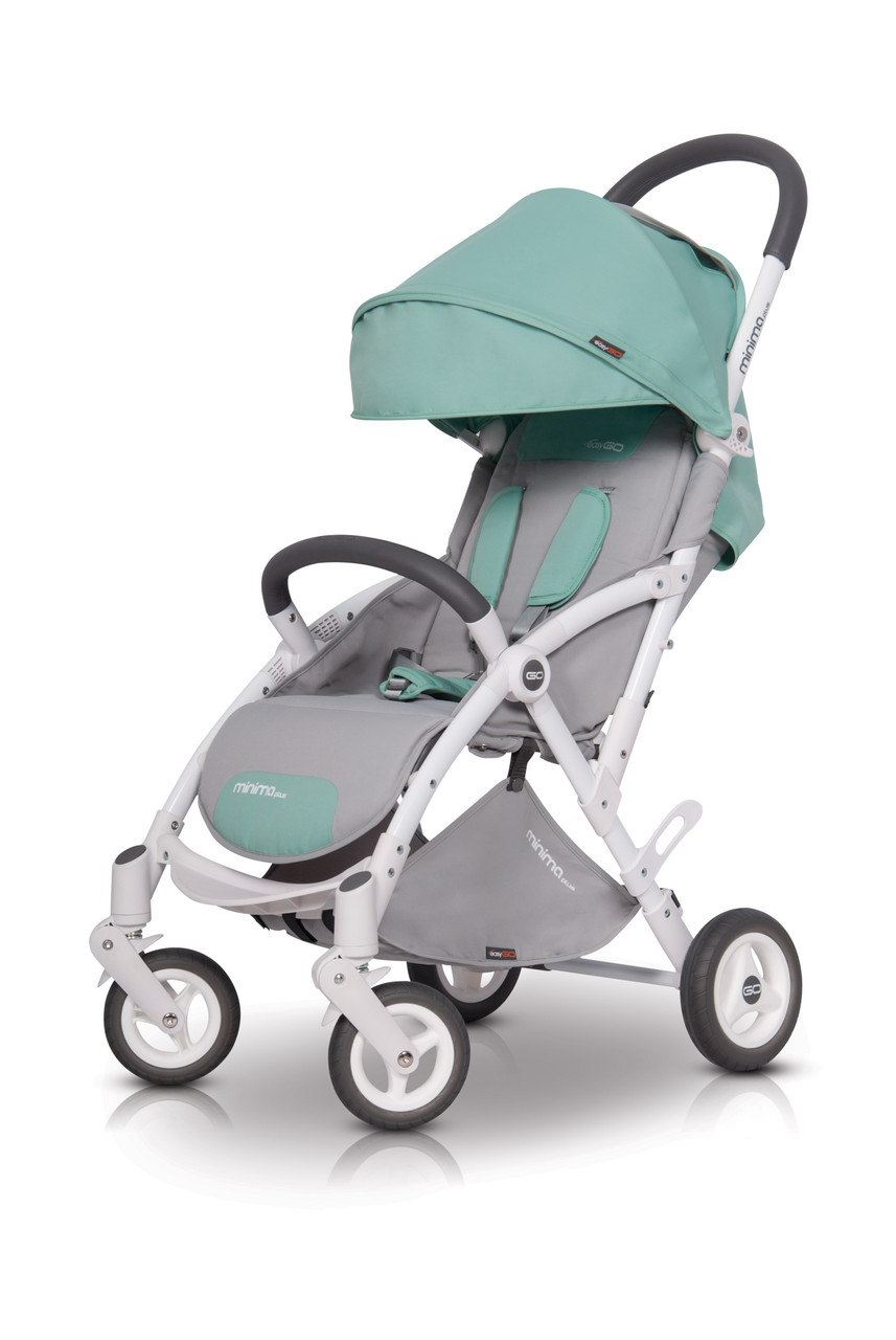 Модная прогулочная коляска для ребенка EasyGo Minima Plus Basil