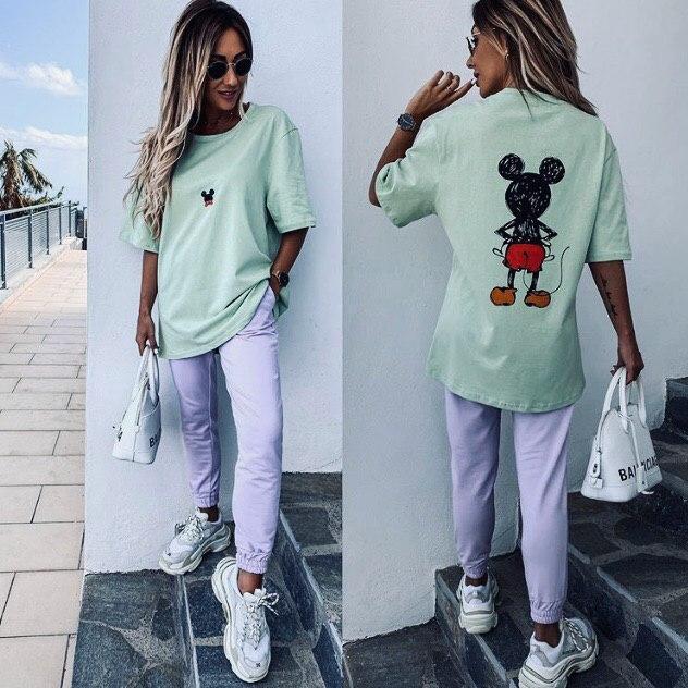 Жіночий спортивний костюм штани та кофта з мікі маусом, фото 1