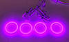 95 мм led-кільця RGB, (3") в фару (ангельські очі). 4шт., фото 2