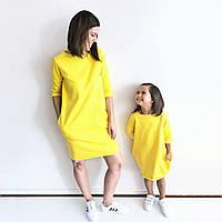 Яркие платья для мамы и дочери 24-60 размер