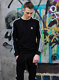 Спортивний чоловічий костюм худі штани бавовна чорна весна літо Київ, фото 3