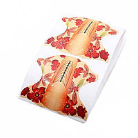 Форми для нарощування нігтів квітка, овал-квад — 10 шт.