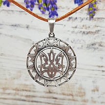 Кулон Тризуб в сонце великий, фото 5