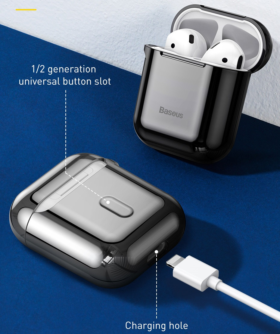 Чехол Baseus Shining Hook Case для Airpods 1/2