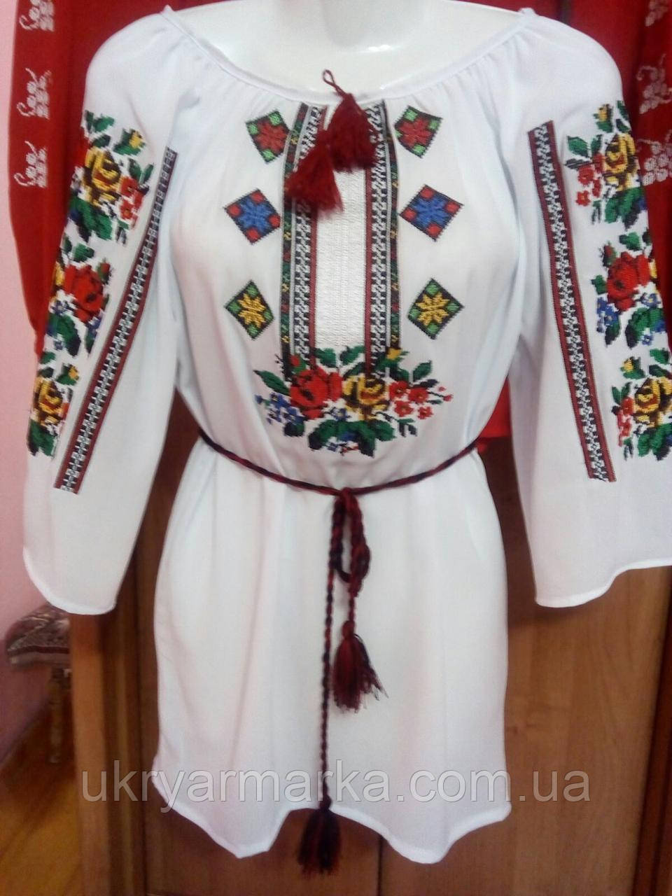 Вишита шифонова блузка "Дивина"