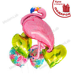 Повітряні кулі "Фламінго", набір 5 шт., якісний матеріал