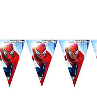 Гирлянда-флажки "Человек паук"