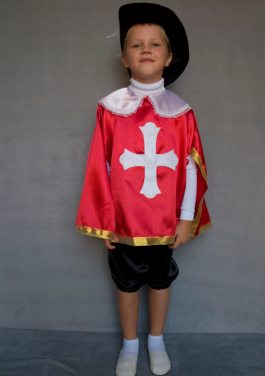 Дитячий карнавальний костюм Мушкетер для хлопчиків від 3 до 6 років